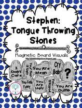 Explain that the bible tells us that stephen was a man full of god's grace and power. Stephen