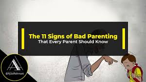 Communicating with your child a father lets stress from work interfere with his pl. The 11 Sings Of Bad Parenting That Every Parent Should Know Asad Abbas Youtube