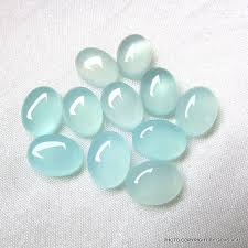 12x16mm Aqua Chalcedony Cabochon Oval Loose Gemstone Aqua Etsy Aqua Chalcedony Chalcedony Chalcedony Gemstones
