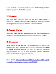 Though we are mostly an essay writing service, this still doesn't mean that we specialize on essays only. 5 Essential Hindi To English Translation Tips For A Translator