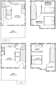 With rooms spread out over different floors, these 4 bedroom house plans provide accessible and flexible living spaces. 16x16 Tiny Houses Pdf Floor Plans 466 Sq By Excellentfloorplans 29 99 Micro House Plans Tiny House Floor Plans House Floor Plans