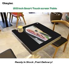 Among the restaurant images are pictures of beautifully laid tables, pictures of restaurant interiors, images of beautiful plates prepared by chefs. 21 5 Inch Smart Touch Table Interactive Restaurant Touch Coffee Table With Food Ordering System For 2 4 Persons Obett60 Touch Screen Panels Aliexpress