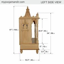 Wooden Temple For Home Puja Pooja With Three Domes 29 Lx 16 B Temple Design For Home Wooden Temple For Home Pooja Room Door Design