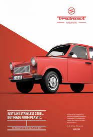 Trabant 601 Pure Driving Posters Design By Institute Of Design Dusseldorf Germany Car Advertising Design Poster Design Advertising Design
