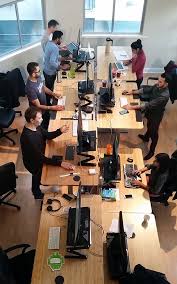 Autonomous Office Standing Desk Setup 2 Standing Desk Office Office Space Design Office Workspace