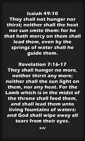 Isaiah 49 10 Revelation 7 16 17 King James Kjv Bible Encouragement Bible Quotes Bible Knowledge