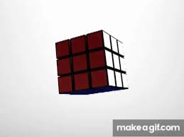 Optical illusion gif optical illusions cube image solid geometry gifs rubik's cube cube design creative background cinemagraph. Animated Rubiks Cube On Make A Gif