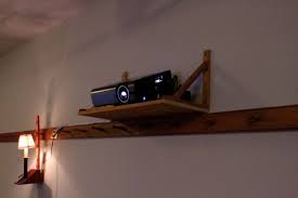 Projector In Shelf Ikea Brackets Optoma Projector In Bedroom Diy Projector Projector Shelf