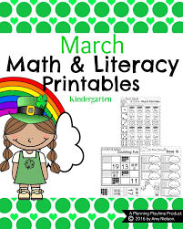 A fun counting, fine motor, and sensory activity with monster eyes! March Kindergarten Worksheets Planning Playtime