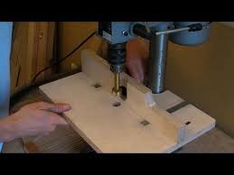 Building A Pillar Drill Drill Press Table Adjustable Fence Extraction Hose Inlaid Rulers Drill Press Table Drill Press Woodworking Drill Press