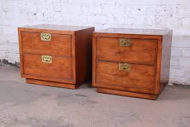 Find henredon from a vast selection of bedroom sets. Henredon Campaign Style Oak Nightstands Pair At 1stdibs