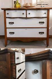 Painted Furniture Ideas Love The Painted Drawers With Stained Frame And Top Furniture Paint Color Used Painted Drawers Repurposed Furniture Painted Furniture