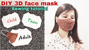 This fun crochet pattern will allow you to add a little feel free to make it your own by switching up the color scheme or adding additional embellishments. Full Size 3d Face Mask Diy How To Make A Cloth Face Mask At Home Face Mask Sewing Tutorial Youtube
