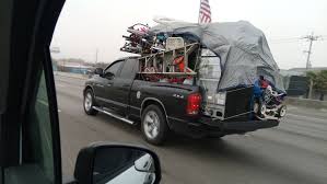 Overloading a truck can be dangerous. Another Day Another Overloaded Truck Bungee Cords Are As Strong As Straps Right Imgur