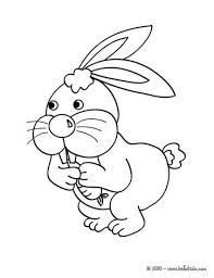 Rabbit Eating A Carrot Coloring Page Cute And Amazing Farm Animals Coloring Page For Kids Mor Farm Animal Coloring Pages Animal Coloring Pages Coloring Pages