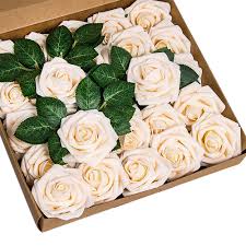 Diy bridesmaid bouquets fake flowers. We Take Customers As Our God Ysber Roses Artificial Flowers 25pcs Big Pe Foam Rose Artificial Flower Head For Diy Wedding Bouquets Centerpieces Bridal Shower Party Home Decorations 25 Pcs Black