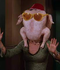 Joey eats turkey.season 8 episode 9 Courteney Cox Just Recreated That Friends Thanksgiving Turkey Head Scene Glamour
