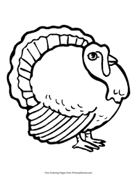 All you need to do is print these thanksgiving coloring pages off and you will be all set to color. Big Turkey Coloring Page Free Printable Pdf From Primarygames