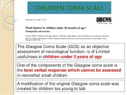 Glasgow Coma Scale Presentation