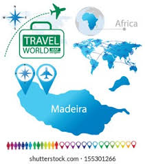 Map of the geographical distribution of b xylophilus in. Madeira Portugal World Map Travel Vector Stock Vector Royalty Free 155301266
