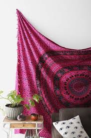 Stretch and fold the tapestry over the frame, and attach with a staple gun. 30 Clever Home Hacks For Decor Lovers Medallion Tapestry Magical Thinking Hippie Bedding