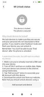 How to check if your xiaomi device is unlocked successfully or not? Installing Lineageos On A Cheap Midrange Phone Part 1 Bootloader Unlock Just A Pile Of Old Computer Junk