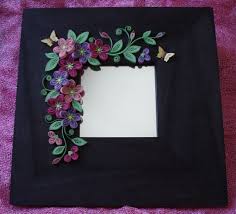 Ver más ideas sobre decoración de unas, marcos decorativos, marcos. Espejo Con Marco De Madera Decorado Con Cartulina Puedes Encontrarlo En Tienda Elenartesamna Com Crafts Frames On Wall Diy Canvas