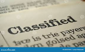 Classified Text Stock Illustrations – 2 ...