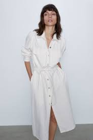 Dresses For Women Zara United States In 2020 Denim Midi Dress High Fashion Street Style Womens Midi Dresses