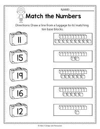 End Of Year Match The Numbers Summer Math Worksheets And Activities For Preschool Kindergarten And 1st Gr Summer Math Worksheets Summer Math Math Worksheets