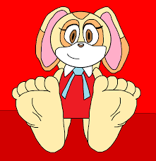 She is an anthropomorphic rabbit and the mother of cream the rabbit. Cream S Rabbit Feet Tease By Johnroberthall On Deviantart