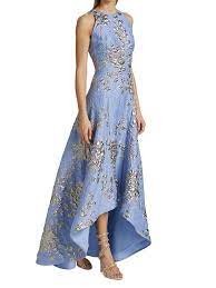 Buy Rickie Freeman For Teri Jon Floral Brocade High-low Gown - Gold At 40%  Off | Editorialist