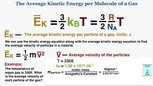 Kinetic energy is transferred between objects and can be transformed into other forms of energy. The Average Kinetic Energy Per Molecule Equation For An Ideal Gas Ib Physics Youtube