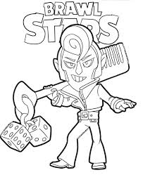 Ce jeu de combat du nom de brawl stars est a pour objectif de battre d'autres joueurs tout. Coloriage Brawl Stars Coloriage Image A Colorier Dessin A Colorier