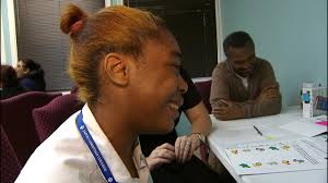 Vision aids help teen see mom's face clearly for the first time