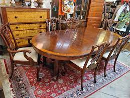 Henkel harris furniture | hickory furniture mart | hickory, nc. Henkel Harris Flame Mahogany Dining Table Excellent Table 2 Leaves Long Valley Traders