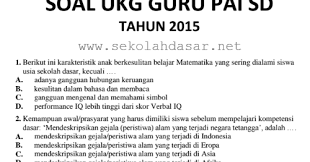 Calon penyuluh agama kristen non pns bolmong ikuti tes. Soal Soal Ukg Guru Pai Sd Dan Kunci Jawabannya Sekolahdasar Net