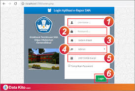 Komputer client bisa mengakses aplikasi di komputer server. Langkah 2 Admin Erapor Login Admin Aplikasi Erapor Sma Data Kito