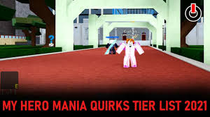 The game allows players to use a bunch of skills, powers and how to redeem the march 2021 codes. Roblox My Hero Mania Tier List July 2021 Get The Best Quirks