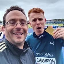 Fantastic PBs from Manx athletes Max Costley and Alan Corlett at the  #EAChamps.