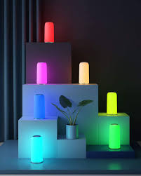 Tap the touch control point to manually select color in rgb mode or smoothly scale brightness in white and yellow light modes. Aukey Table Lamp Rgb Touch Sensitive Bedside Lamp With Timer Function Dimmable Warm White Light Colour Changing Night Light With Memory Function For Living Room And Bedroom Amazon De Kuche Haushalt