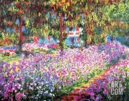 The Artist S Garden At Giverny C 1900 Art Print Claude Monet Art Com In 2020 Monet Art Artist Monet Monet Paintings