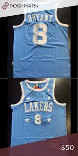 Stealing a bit of her father's limelight was adorable baby bianka, the couple's youngest child, who turned one year old this month. Kobe Bryant 8 Los Angeles Lakers Baby Blue Jersey Brand New With Tag All The Numbers And Letters Are Stitched Adidas Shir In 2020 Kobe Bryant 8 Baby Blue Blue Adidas
