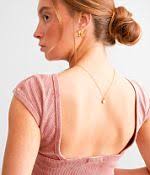 Gold Mini Lock Necklace