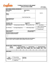 A kind of form for collecting personal data used in research and certain institutions. Contoh Form Biodata Pelamar Kerja Fill Online Printable Fillable Blank Pdffiller