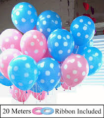 Akcesoria do chust i nosideł oraz biżuteria dla mam, do gryzienia przez dzieci. Amfin 12 Inch Pack Of 50 Pink And Blue Polka Dot Balloons For Birthday Decoration Decoration Baby Shower 1st Buy Online In El Salvador At Desertcart