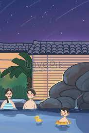 Bersama keluarga selain berlibur tentunya kamu juga akan mendapatkan waktu berikut ini ada rekomendasi tempat liburan di dunia yang cocok banget buat kamu habiskan bersama keluarga. Liburan Bersama Keluarga Dengan Sumber Air Panas Gambar Unduh Gratis Ilustrasi 630011767 Format Gambar Jpg Lovepik Com