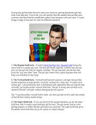 Like elaine said, the hair gel john resembles an l on his forehead. Hair Styling Gels For Men Vi John By Vijohngroup Issuu