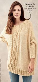 Pullover knitting patterns with cable details. Free Knitting Pattern For A Oversized Cable Jumper Cable Knit Sweater Pattern Jumper Knitting Pattern Womens Knitting Patterns