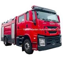 Isuzu Giga 4X2 LHD Euro 5 205HP Foam Tank Fire Fighter 6000liters Water  Tank Fire Engine
